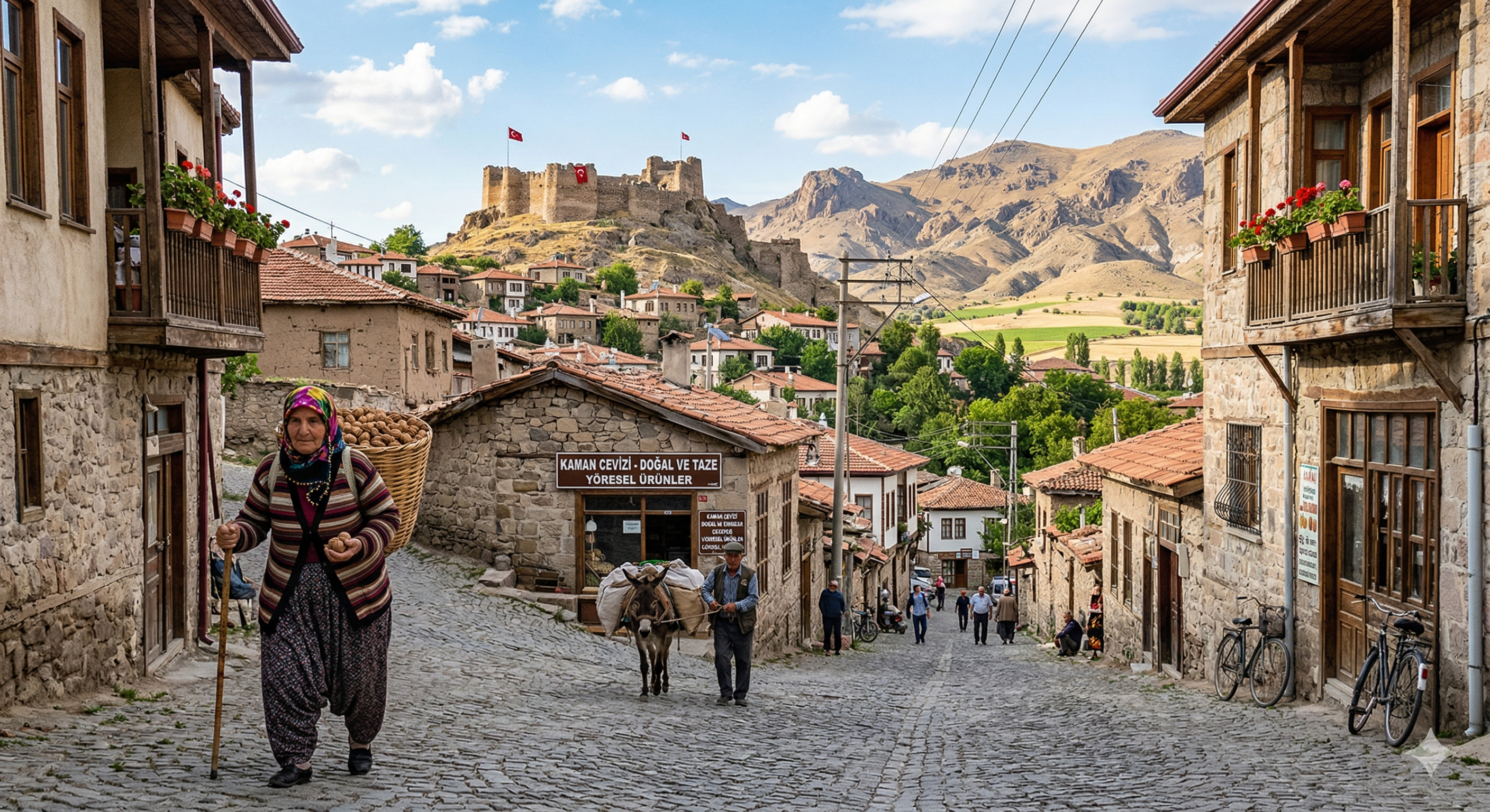 Kaman ilçesinin genel manzarası ve doğal güzellikleri
